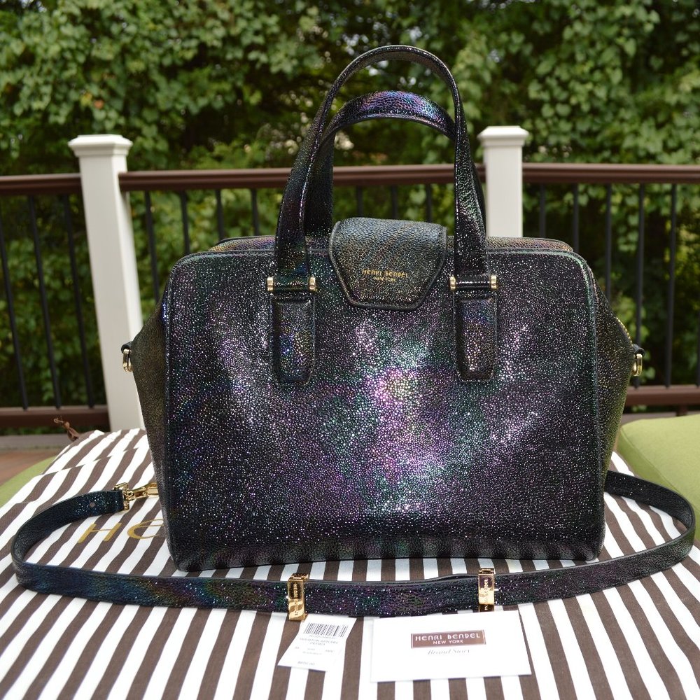 Henri Bendel Houston Petrol Satchel, Large